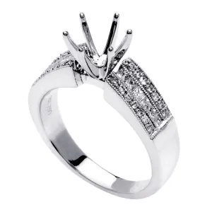 0.45ct 14K or 18K White Gold Diamond Ring