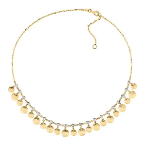 1.03 Carat Diamond Fashion Necklace 14K Yellow Gold 18''