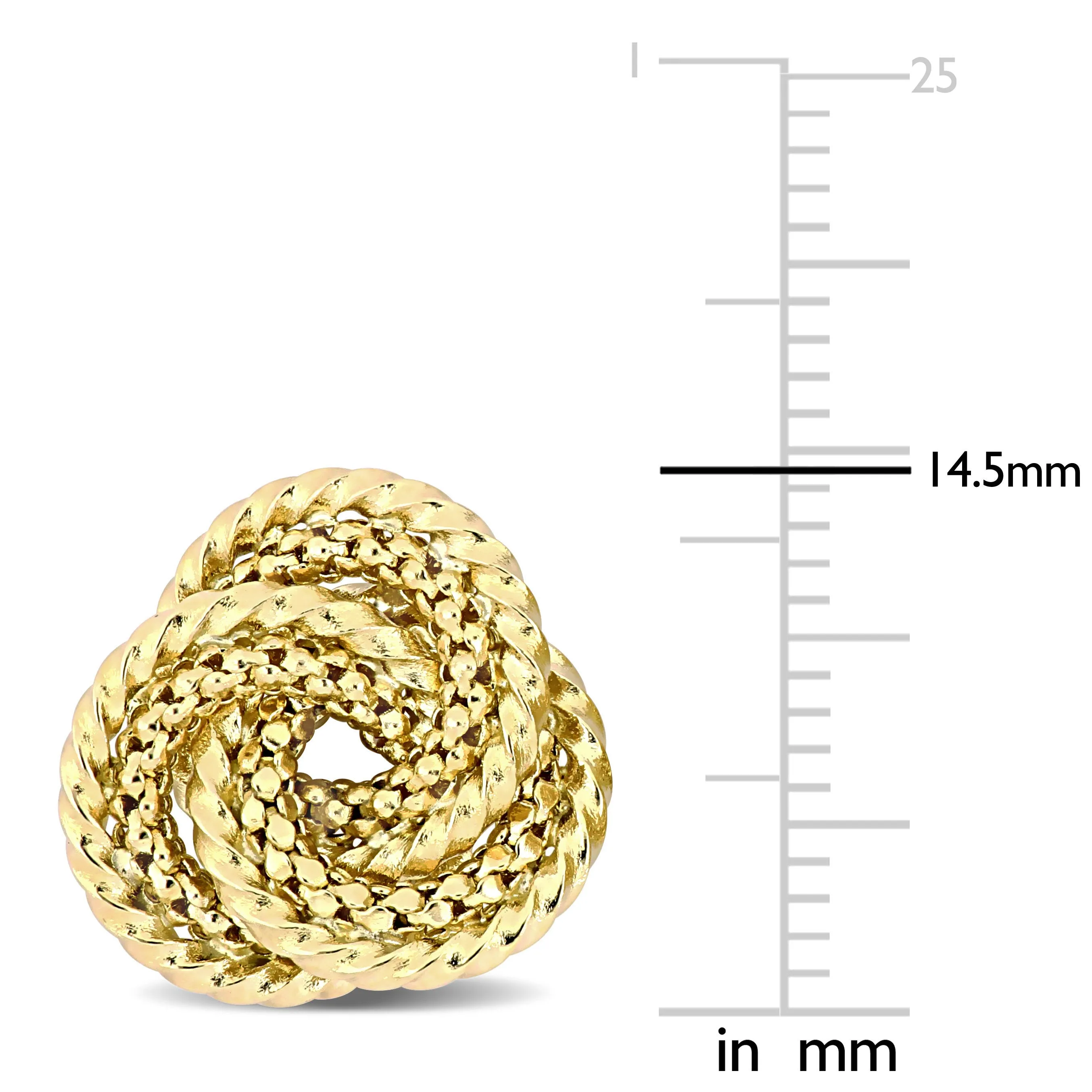 10K Gold Knot studs