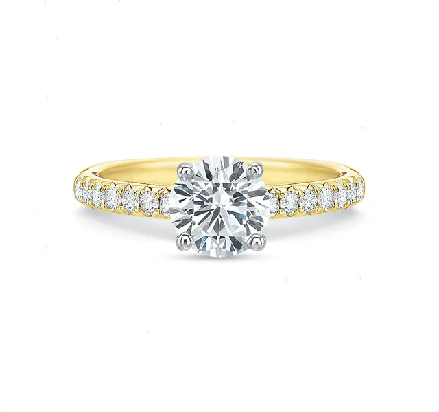 1/2 Diamond Split Shared Prong Setting