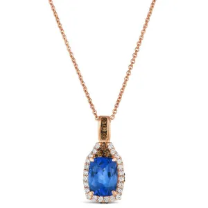 14K 0.24ct-Diamond 1.25ct/Tanzanite Fashion Necklaces