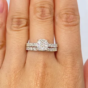 14K Barbie Circle Diamond Engagement Ring