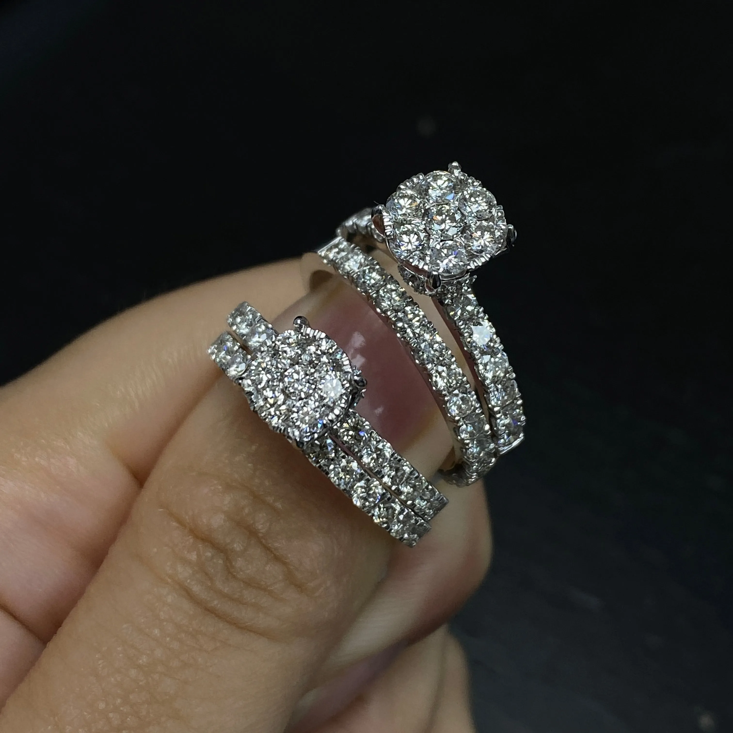 14K Barbie Circle Diamond Engagement Ring
