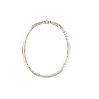 14K Diamond Bevel Bangle Bracelet White Gold