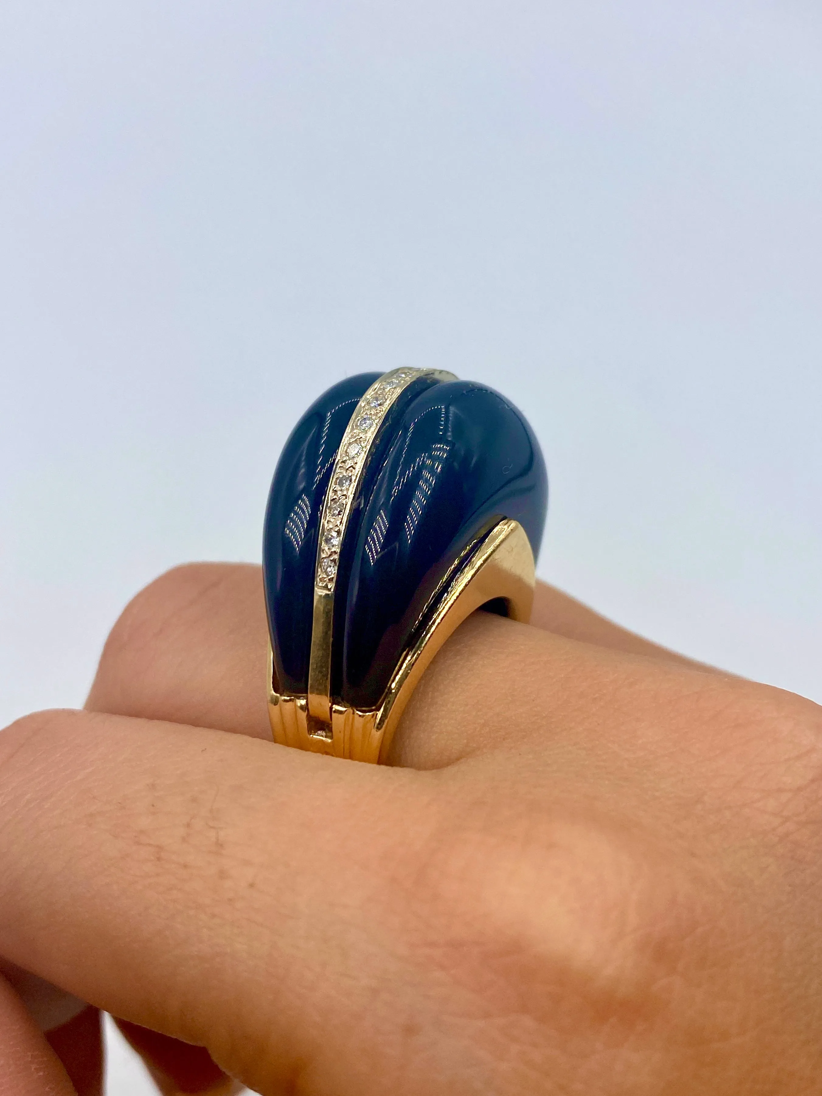 14K Gold & Diamond 3D Ring