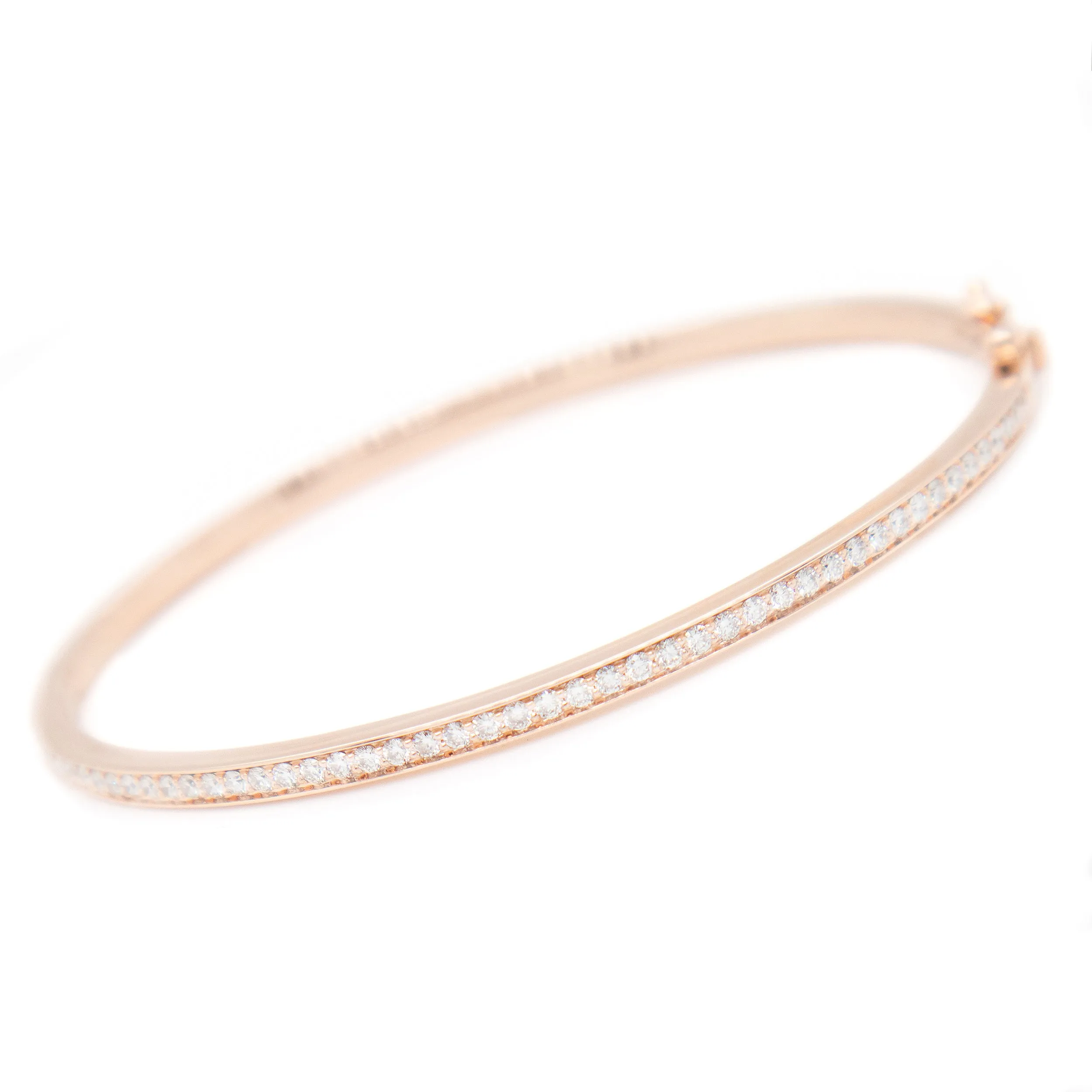 14k Gold Diamond Bangle
