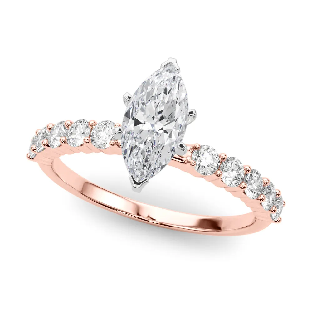 14K Prong Set Engagement Ring