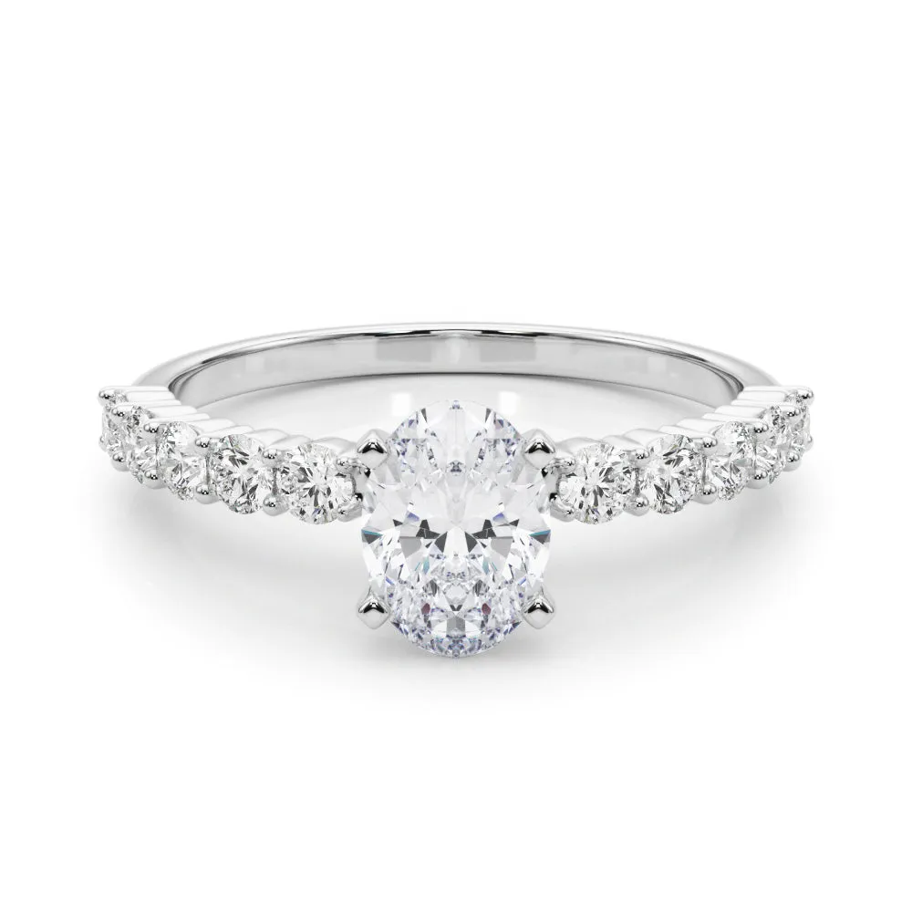 14K Prong Set Engagement Ring