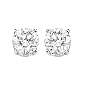 14KTW Diamond Round Basics Stud 1/4Ct