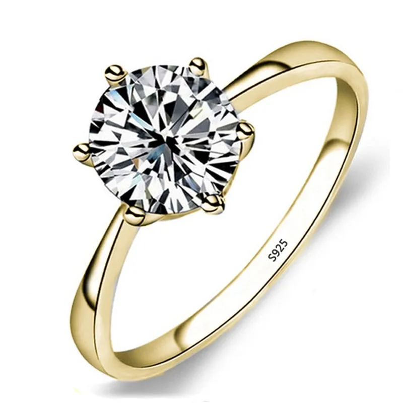 1.5ct Diamond Ring 18K White Gold Wedding Bride Women Jewelry