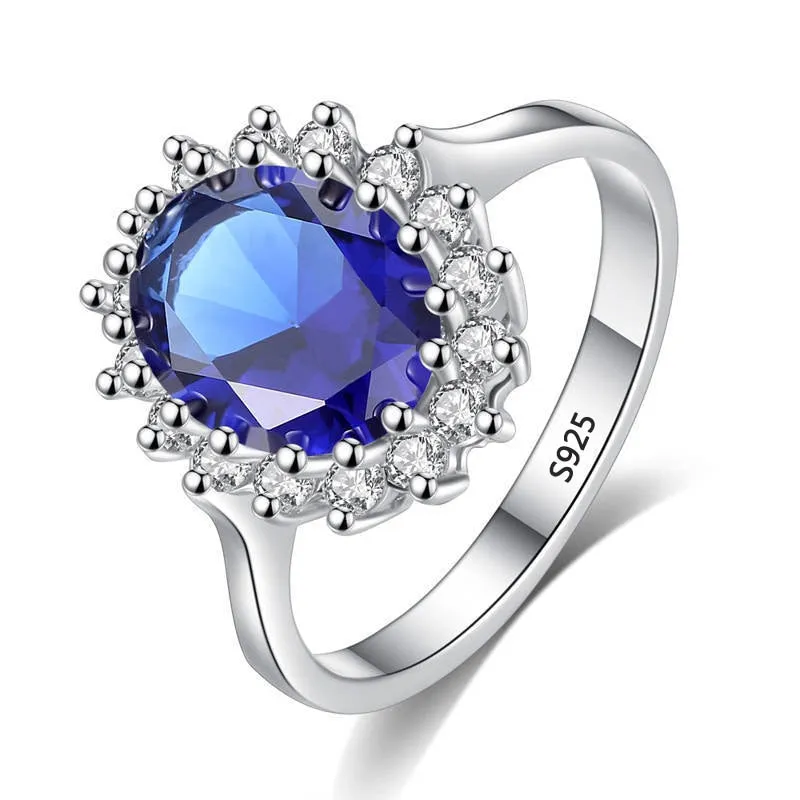 1.5ct Diamond Ring 18K White Gold Wedding Bride Women Jewelry