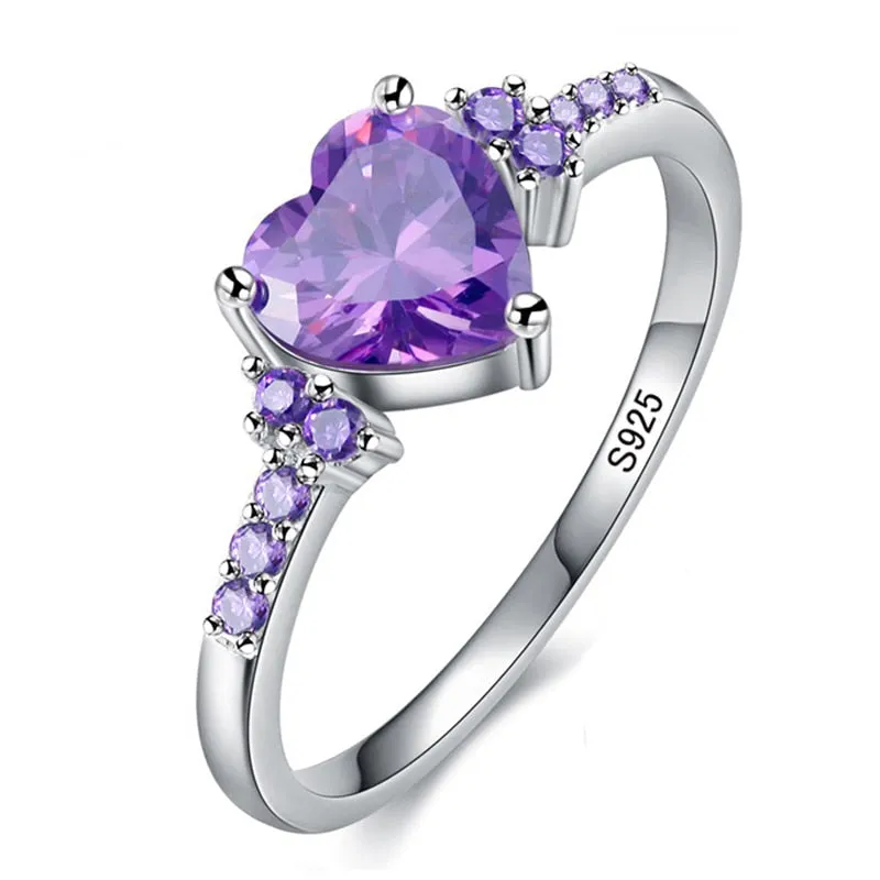 1.5ct Diamond Ring 18K White Gold Wedding Bride Women Jewelry