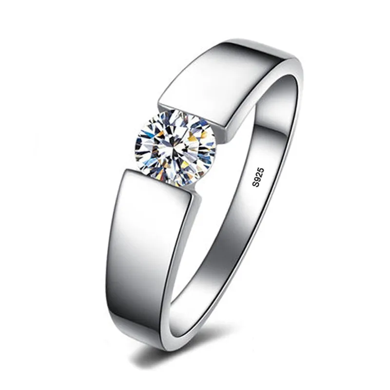 1.5ct Diamond Ring 18K White Gold Wedding Bride Women Jewelry