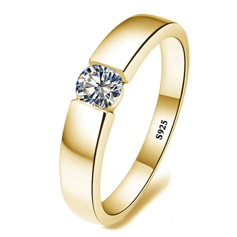 1.5ct Diamond Ring 18K White Gold Wedding Bride Women Jewelry
