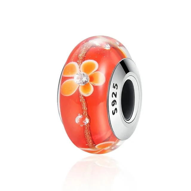 16 Style Murano Charm Beads