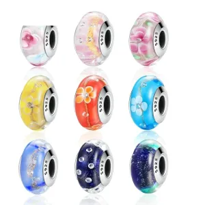 16 Style Murano Charm Beads
