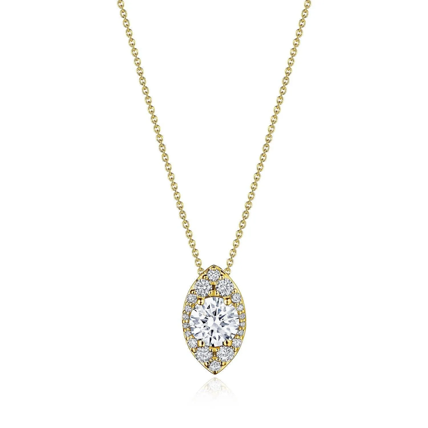 17"" Vertical Marquise Bloom Diamond Necklace