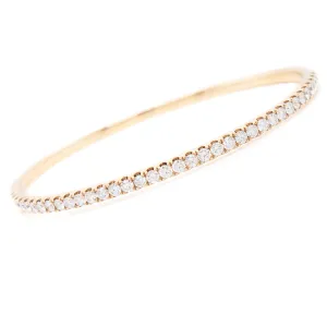 18k Yellow Gold 1.81ct Diamond Bangle