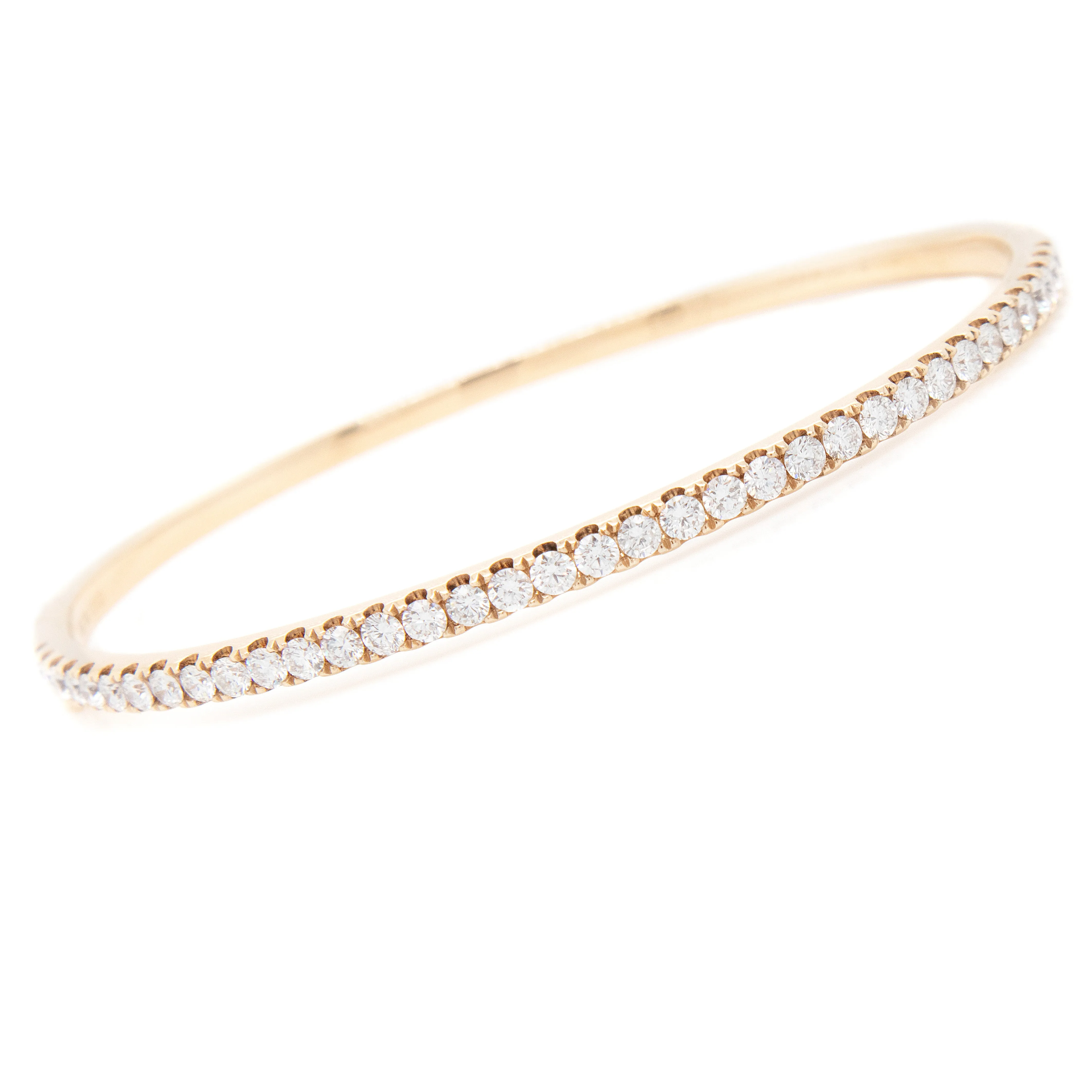 18k Yellow Gold 1.81ct Diamond Bangle