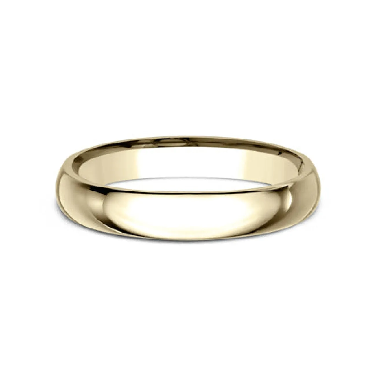 18K Yellow Gold Regular Dome Comfort Fit 3.0 Wedding Band Ring