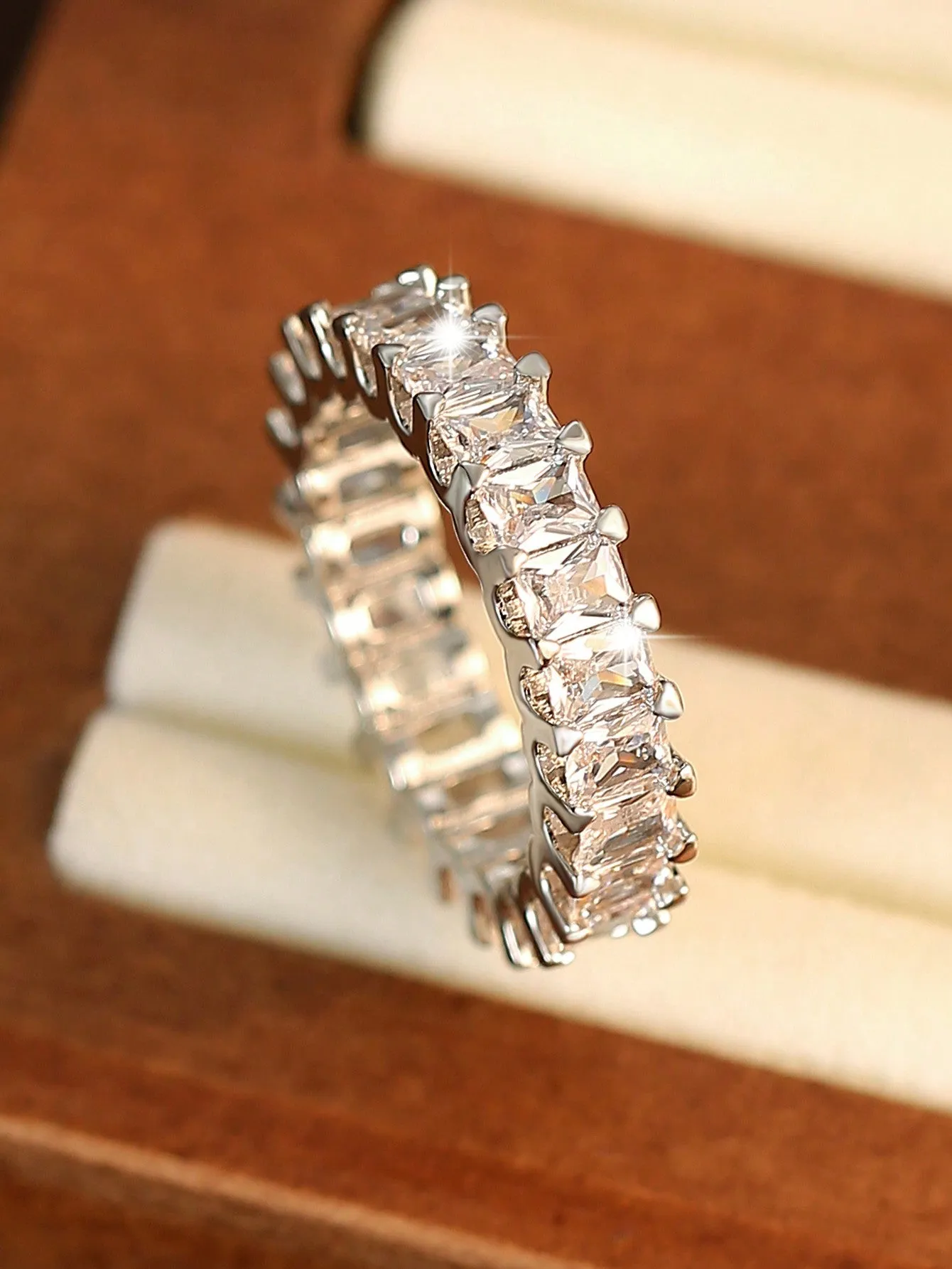 1Pcs Square Zirconia Wedding Rings