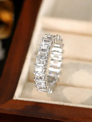1Pcs Square Zirconia Wedding Rings