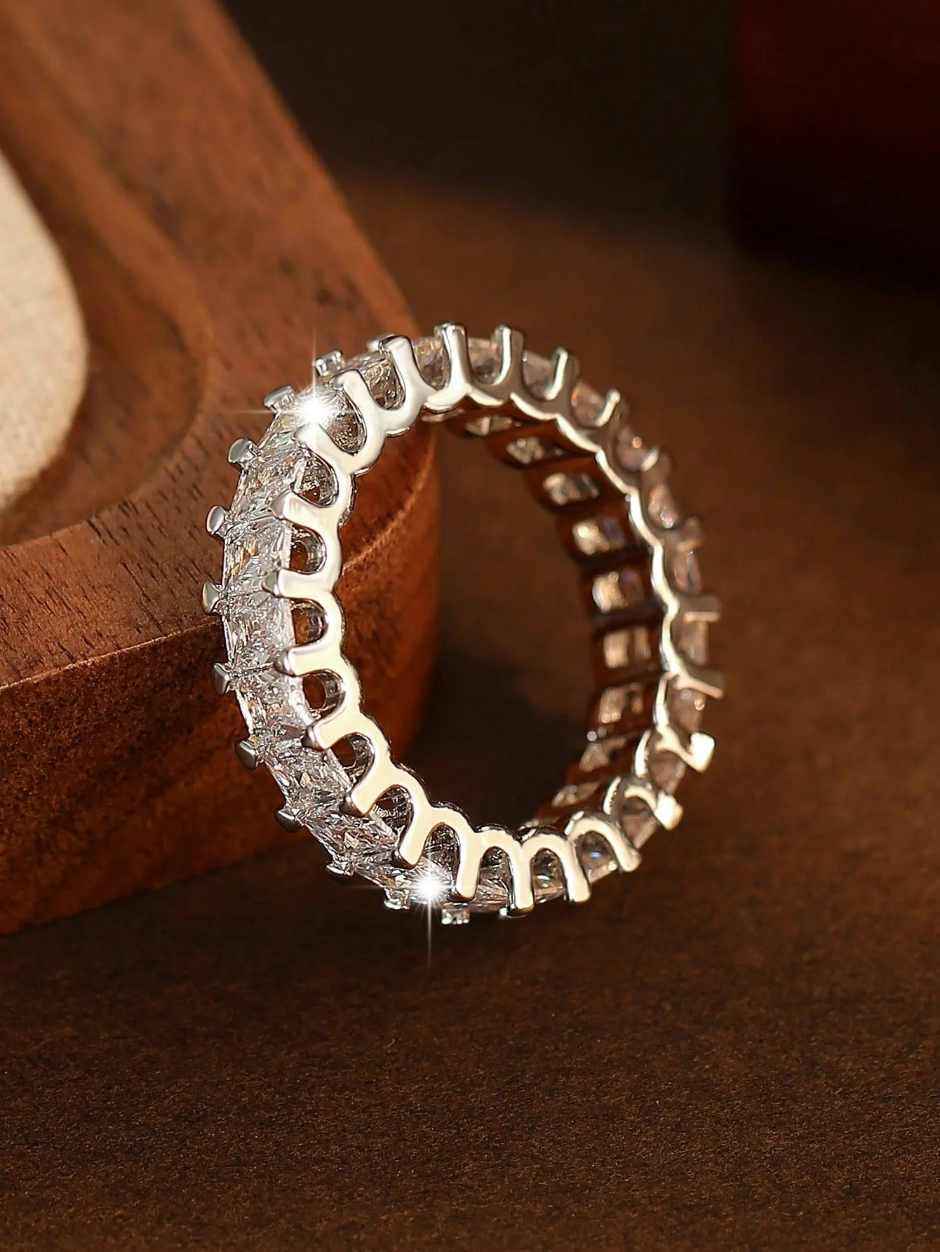 1Pcs Square Zirconia Wedding Rings