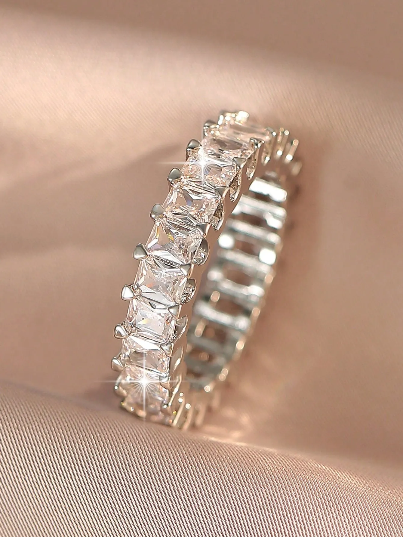 1Pcs Square Zirconia Wedding Rings