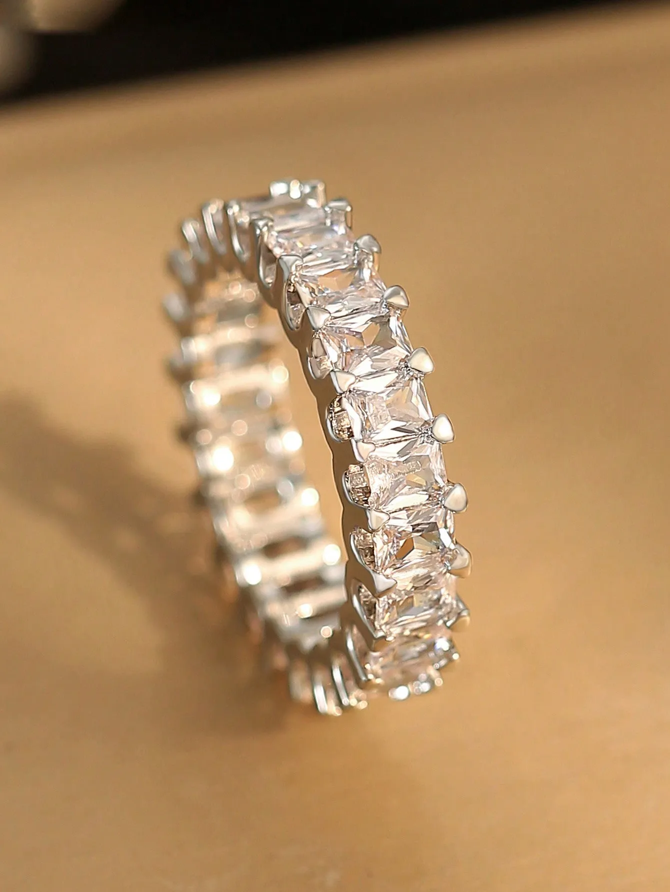 1Pcs Square Zirconia Wedding Rings