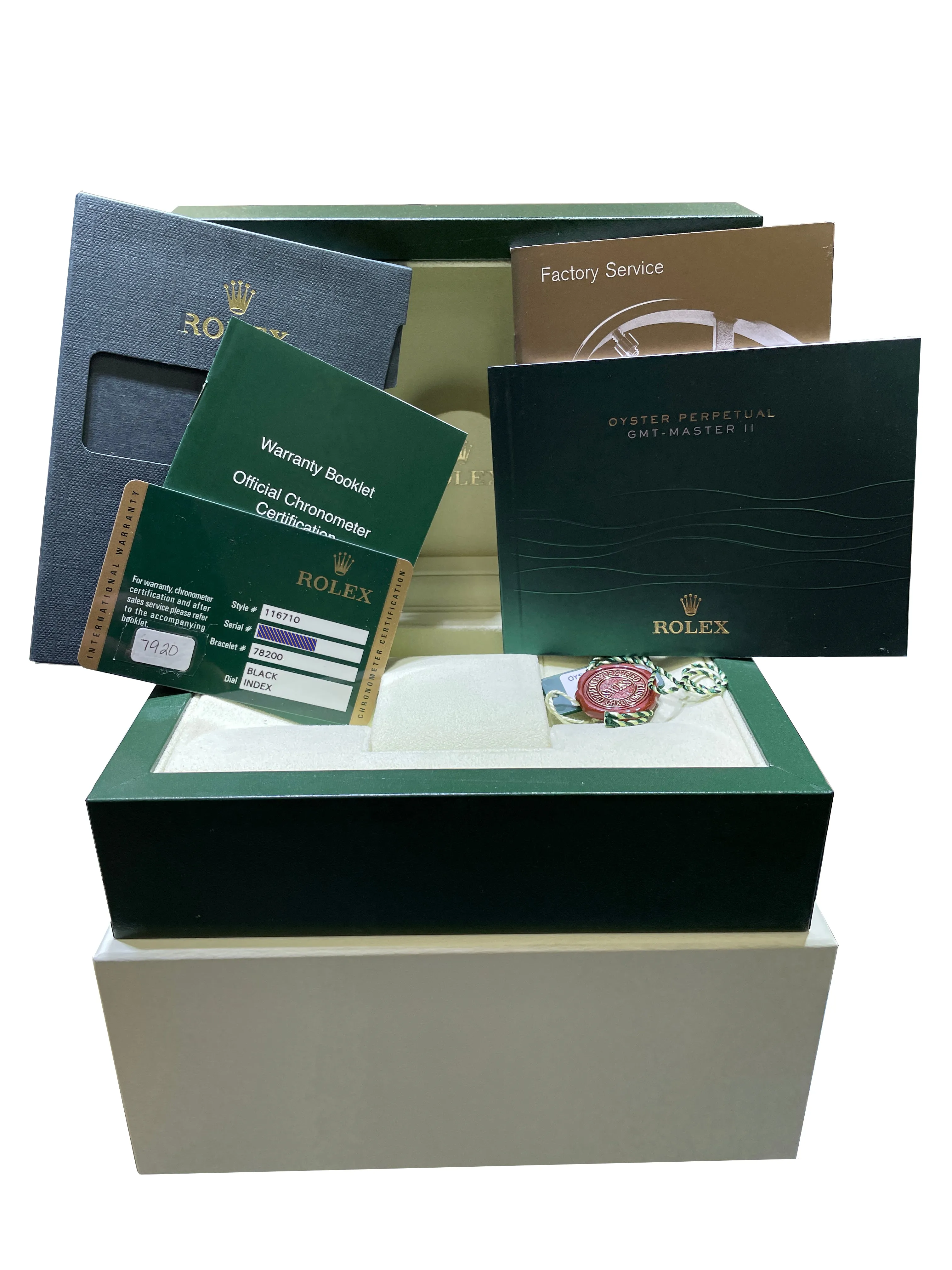 2014 Rolex GMT-Master II Stainless Steel Black 40mm Ceramic Watch 116710 LN B P