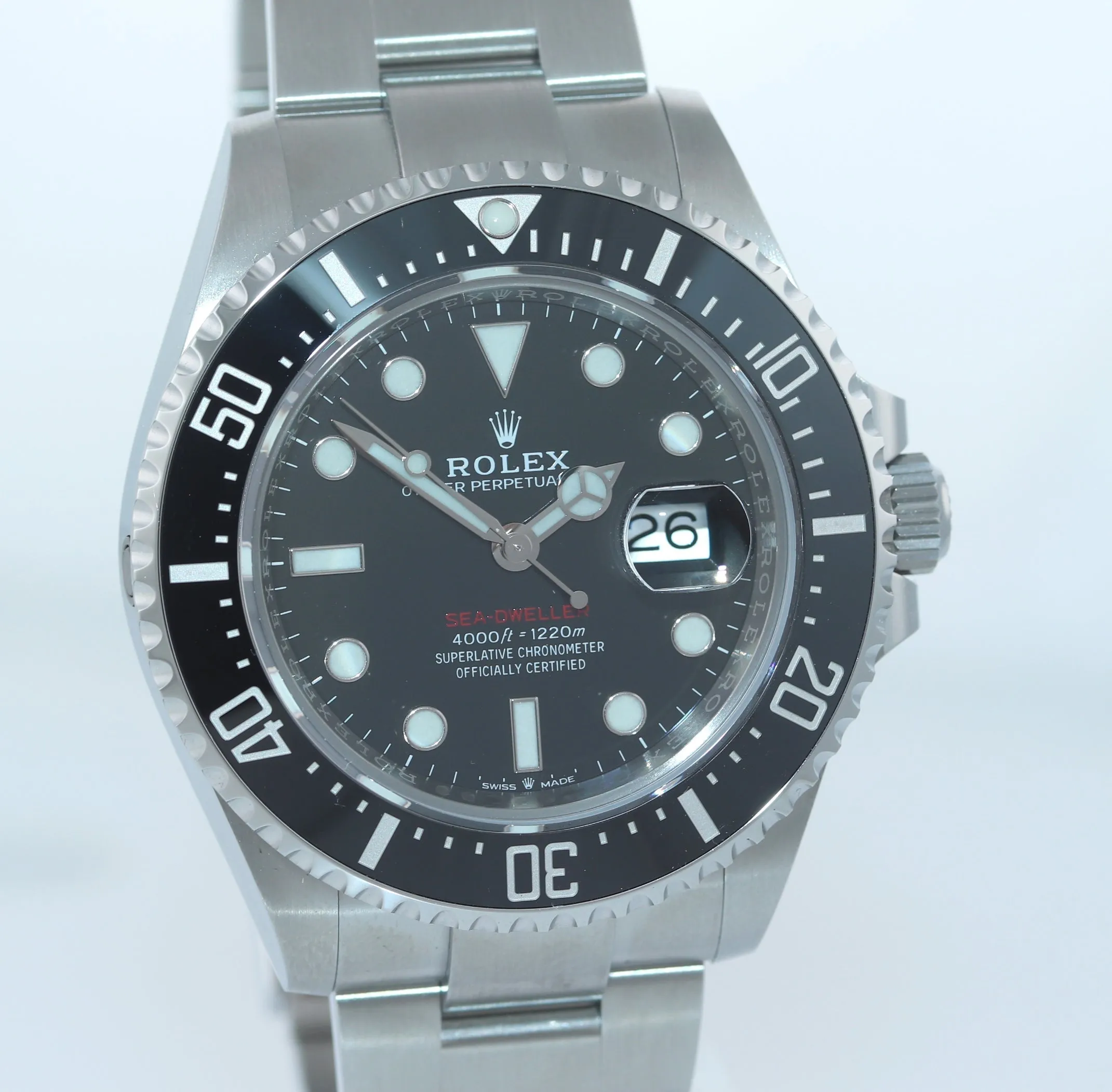 2019 PAPERS Mark II Rolex Red Sea-Dweller 43mm 126600 Steel Watch Box