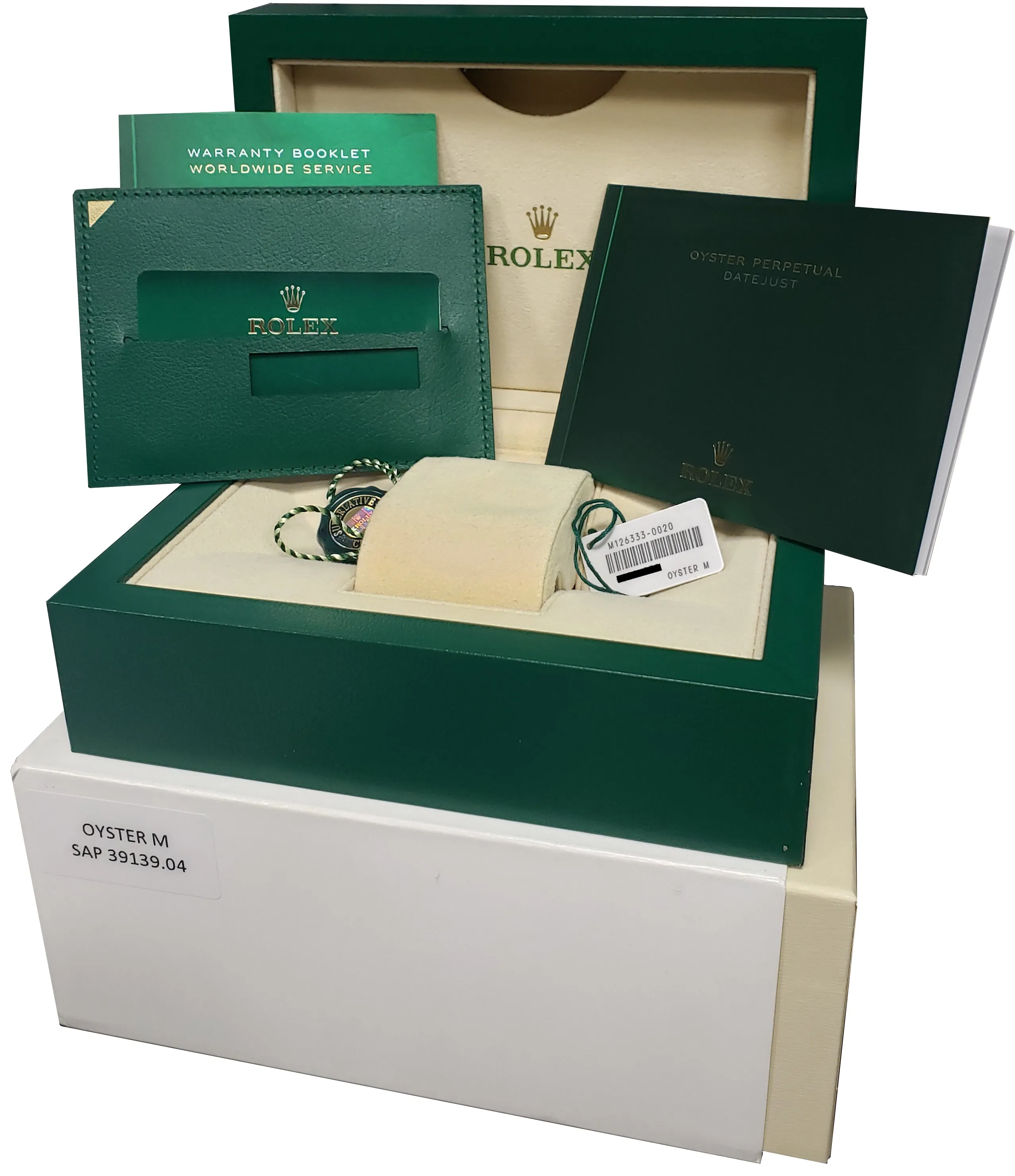 2021 Rolex DateJust 41 126333 Wimbledon Two-Tone Gold Steel 41mm Jubilee Watch