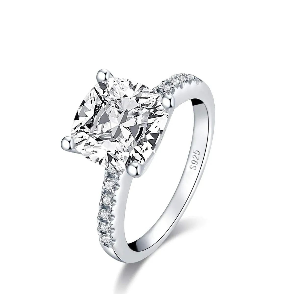 2CT Round Engagement CZ Ring