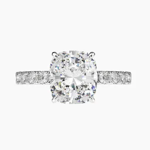 2CT Round Engagement CZ Ring