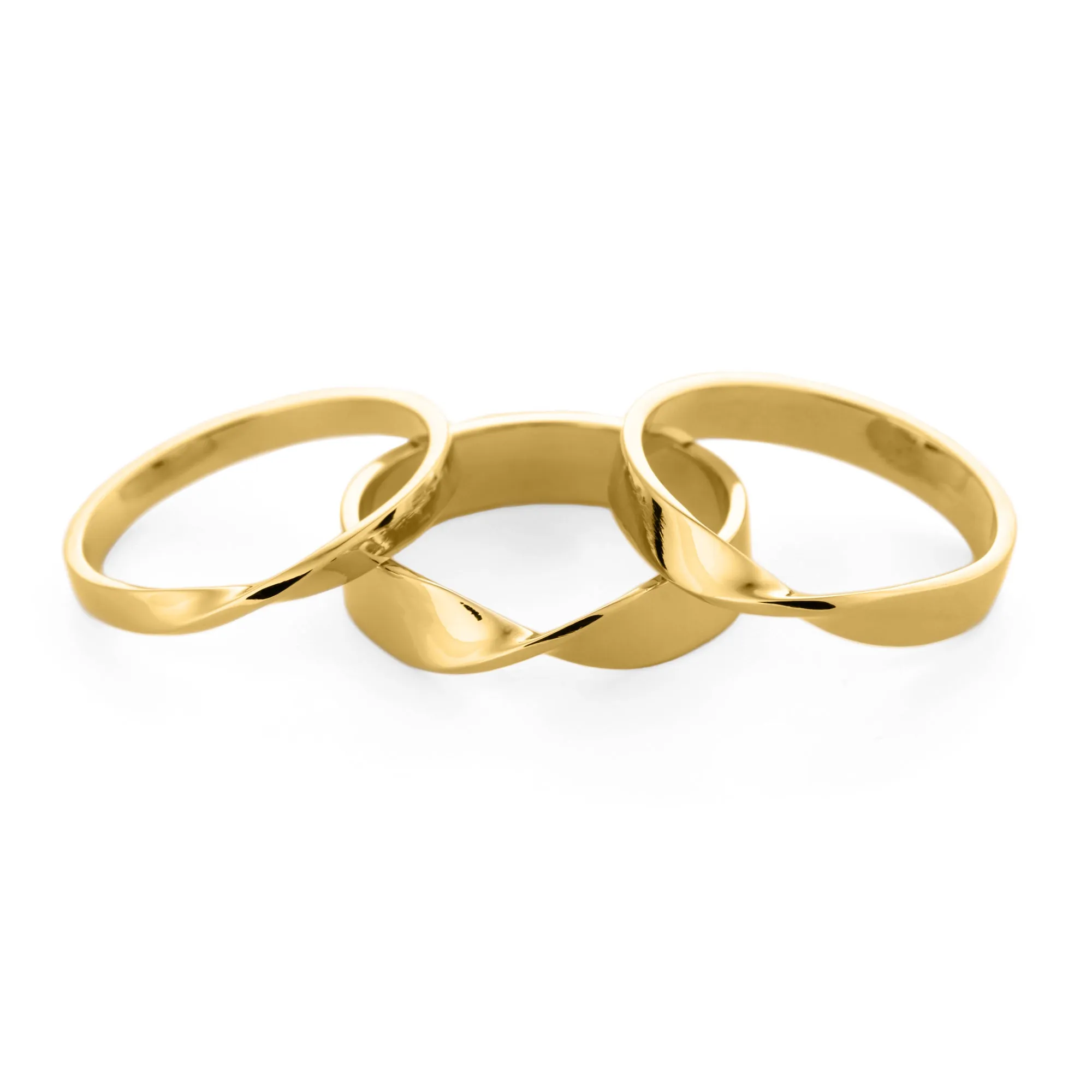2mm Mobius Wedding Ring 14K Gold