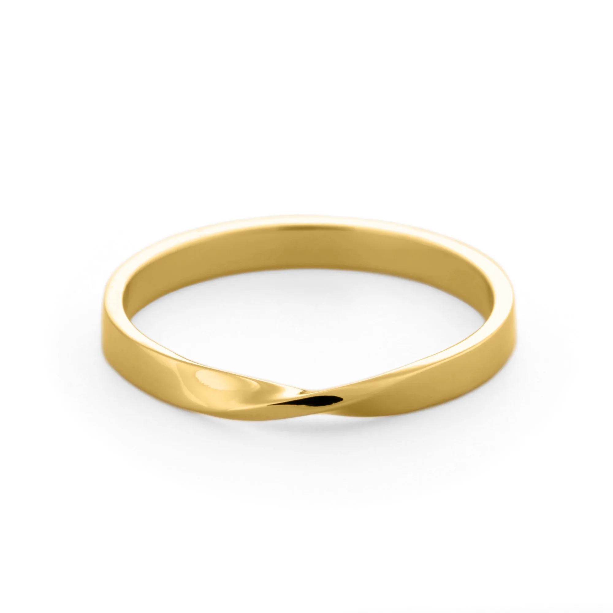 2mm Mobius Wedding Ring 14K Gold