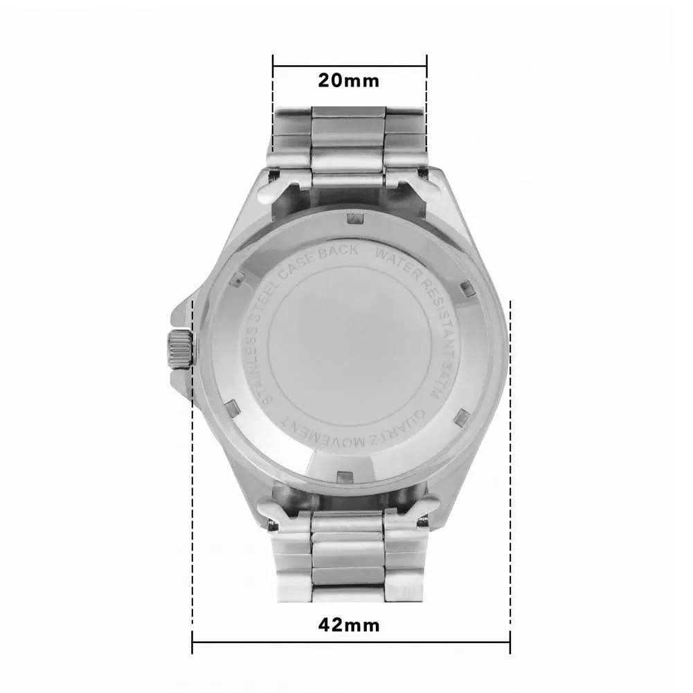 42mm Silver Watch