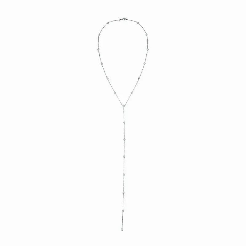 7 POINTER DIAMOND NECKLACE 14K GOLD (1.5 CTW)