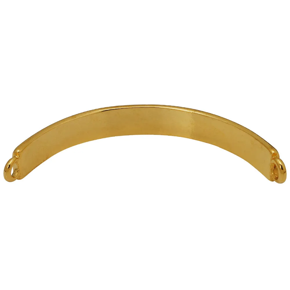 7*54mm Jewelry Bangle Connector,Gold Plated Bracelet Link,curve Suitable for wrist,Easy use,20pcs/lot