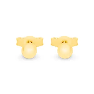 9ct Yellow Gold 4mm Ball Stud Earrings GEAR003