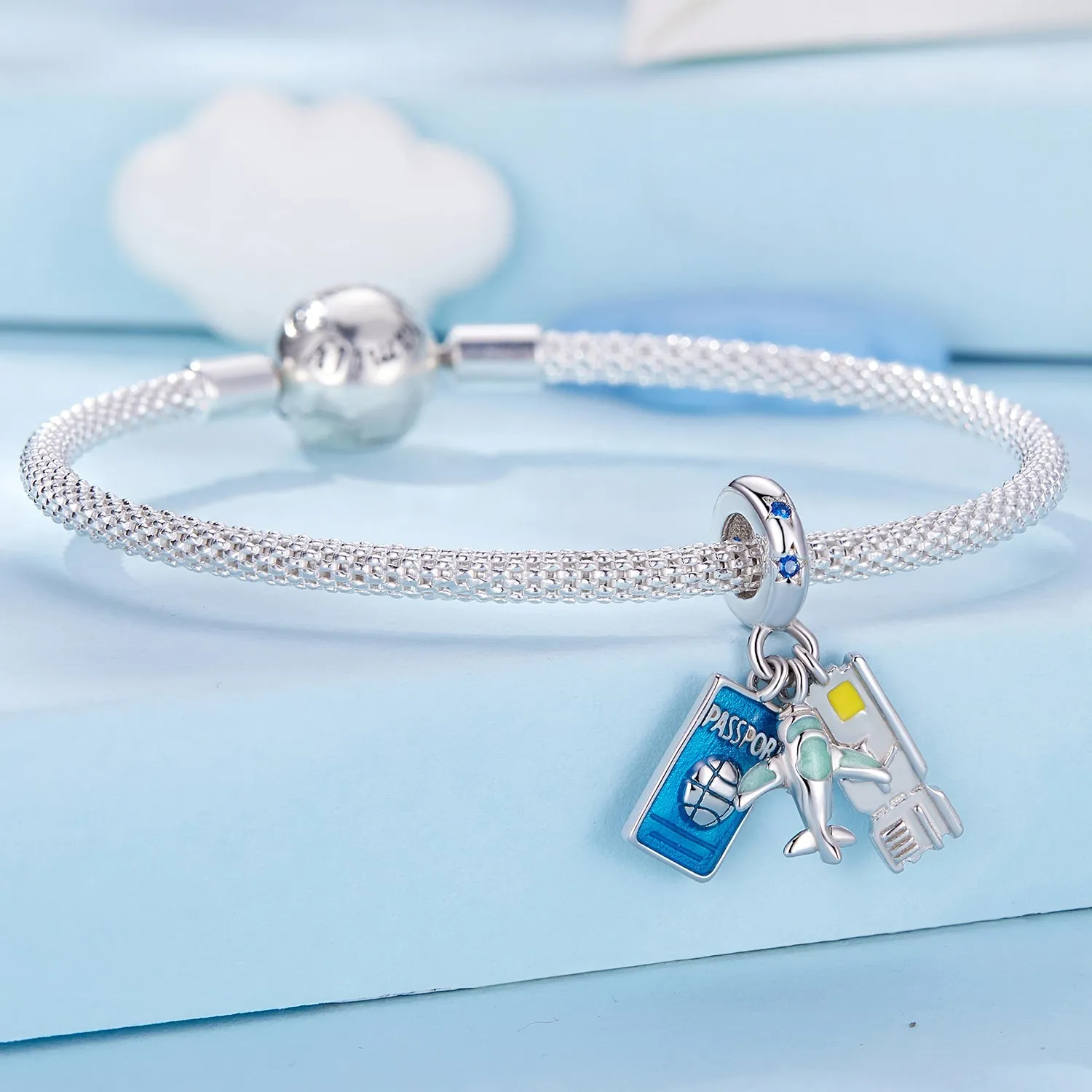 Airplane Travel Pendant Charm