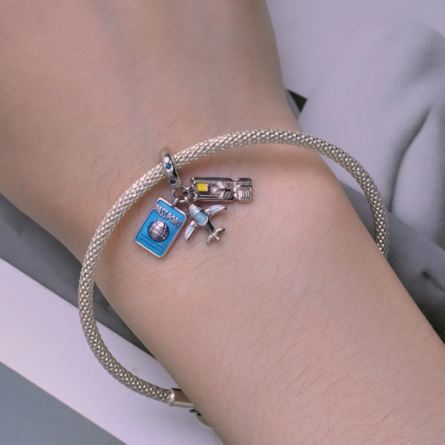 Airplane Travel Pendant Charm