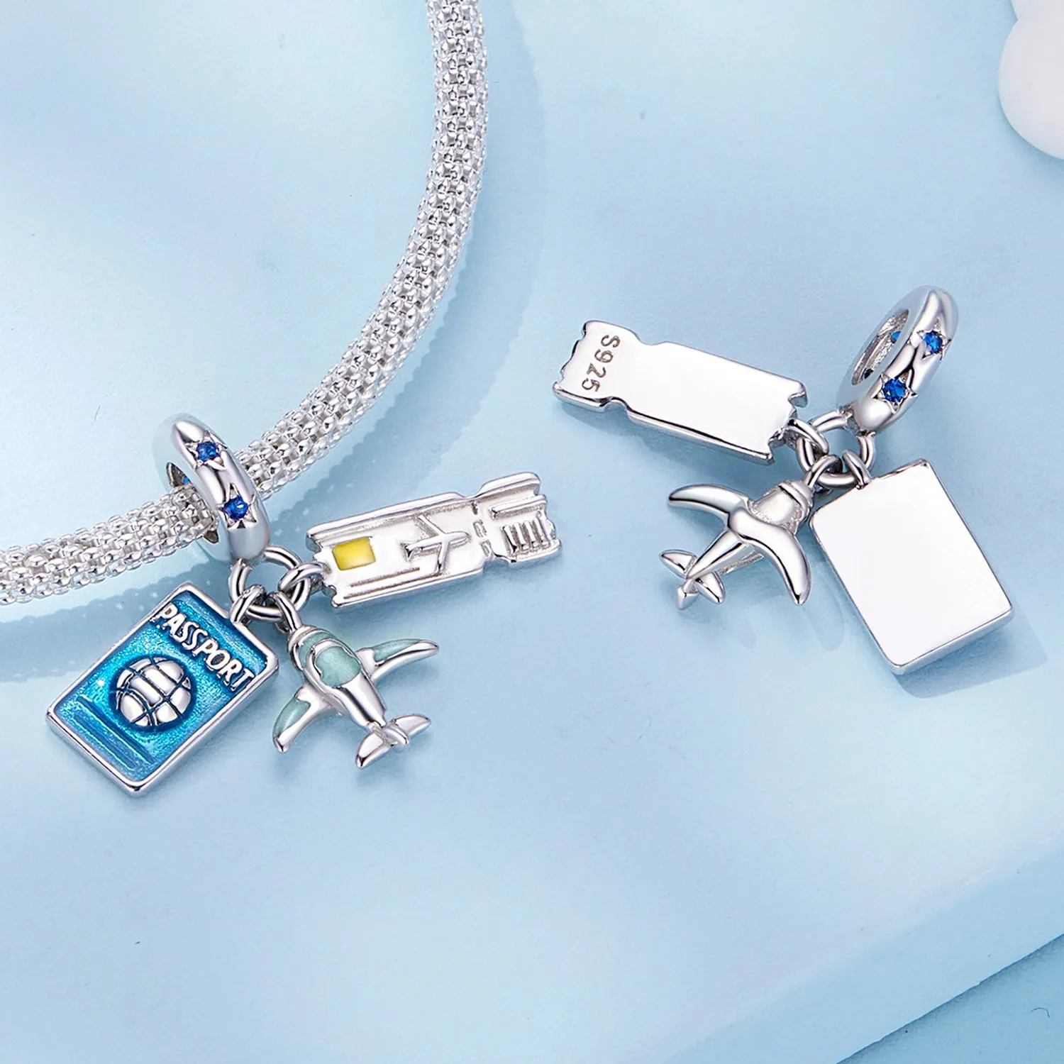 Airplane Travel Pendant Charm