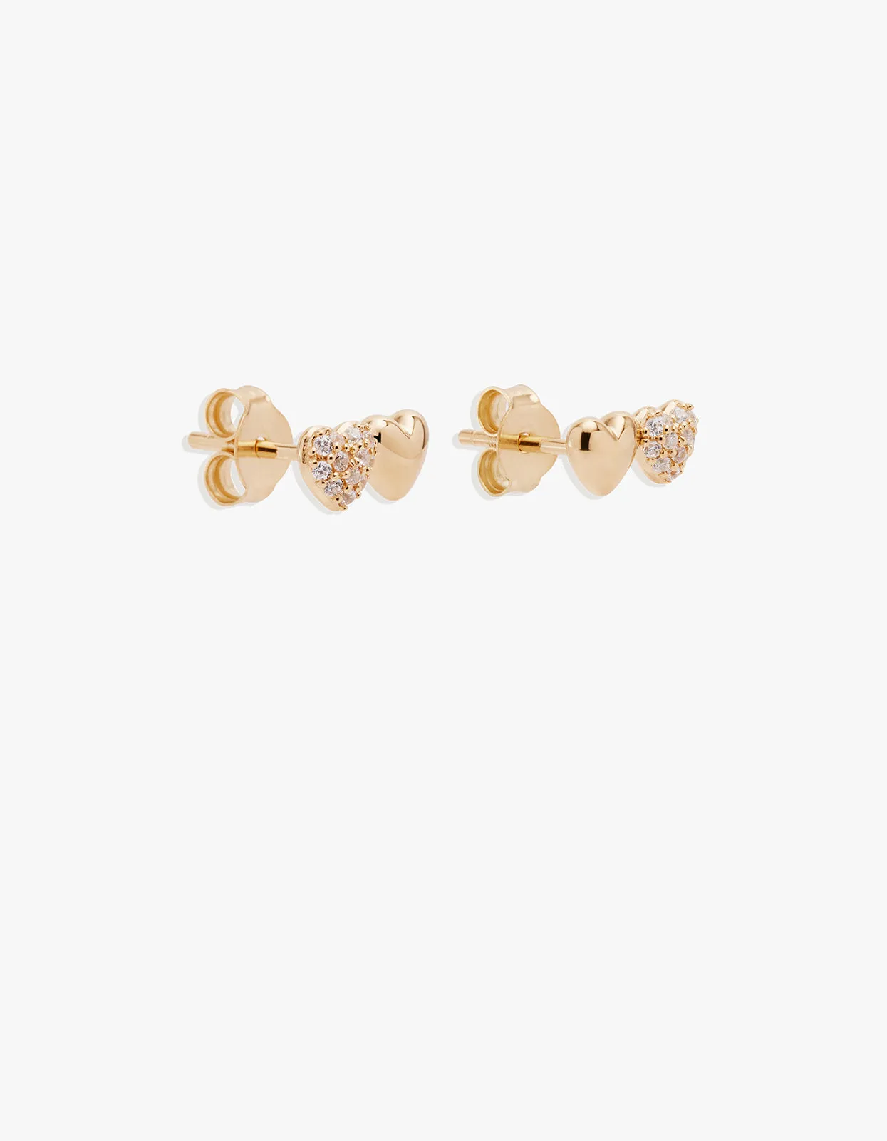 Always By Your Side Stud Earrings - 18K Gold Vermeil