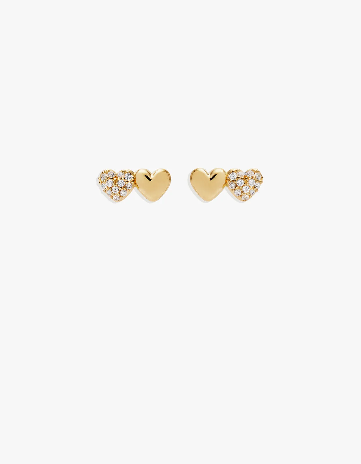 Always By Your Side Stud Earrings - 18K Gold Vermeil