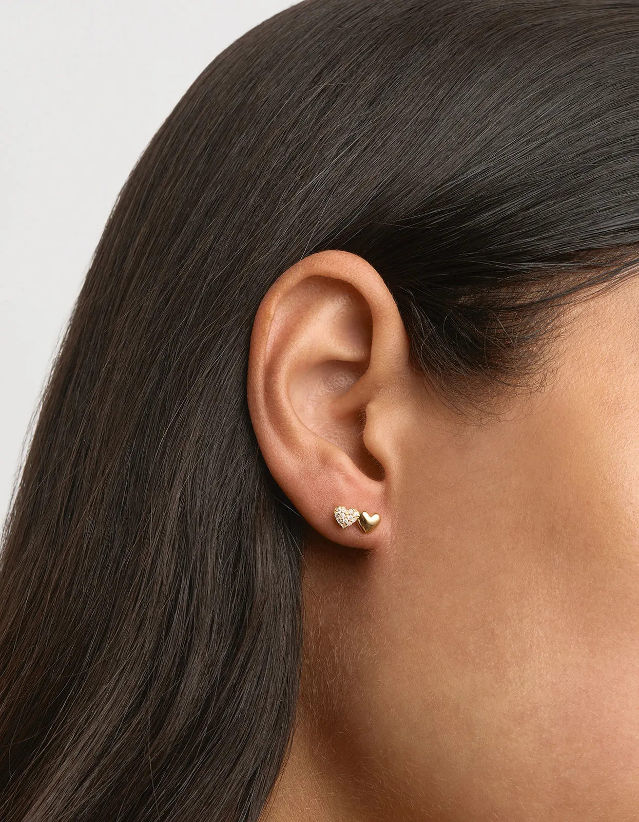 Always By Your Side Stud Earrings - 18K Gold Vermeil