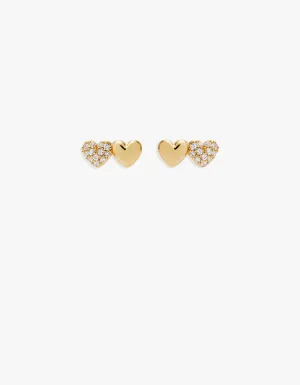 Always By Your Side Stud Earrings - 18K Gold Vermeil