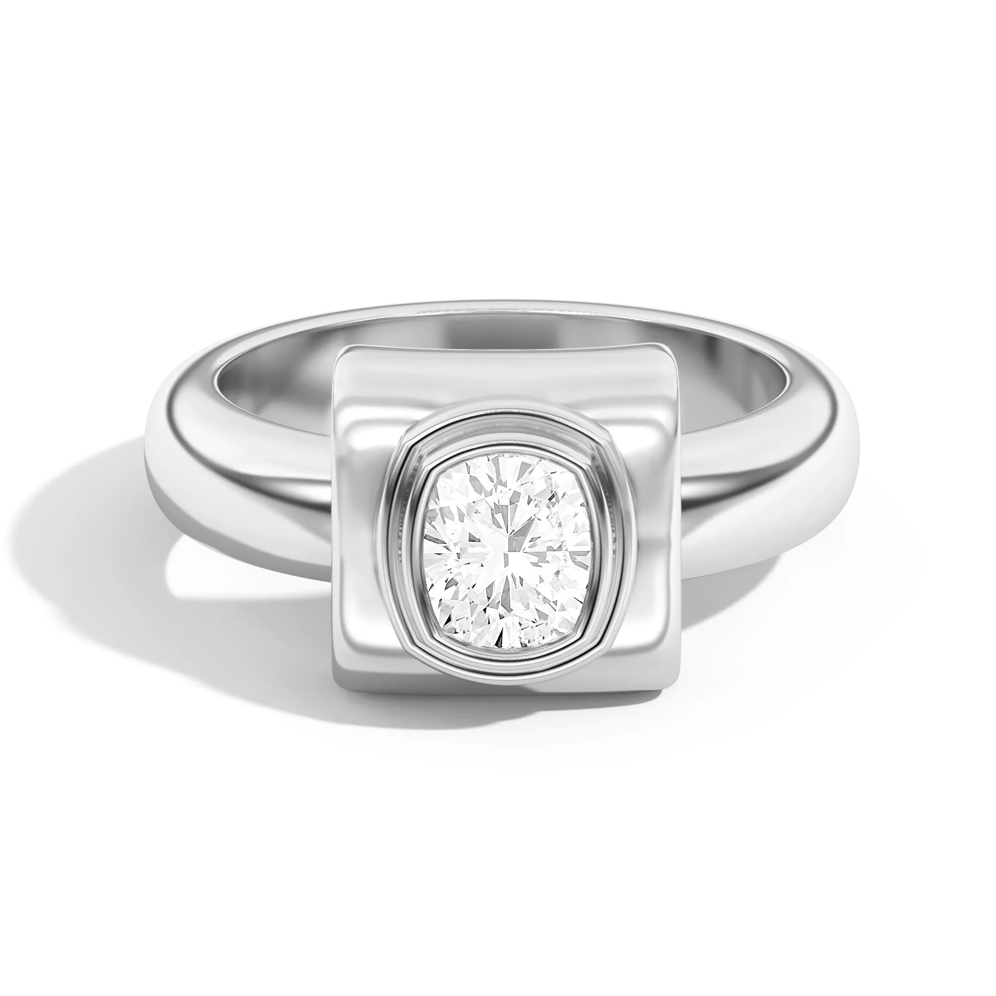 Ando Cushion Bezel Wrap Ring