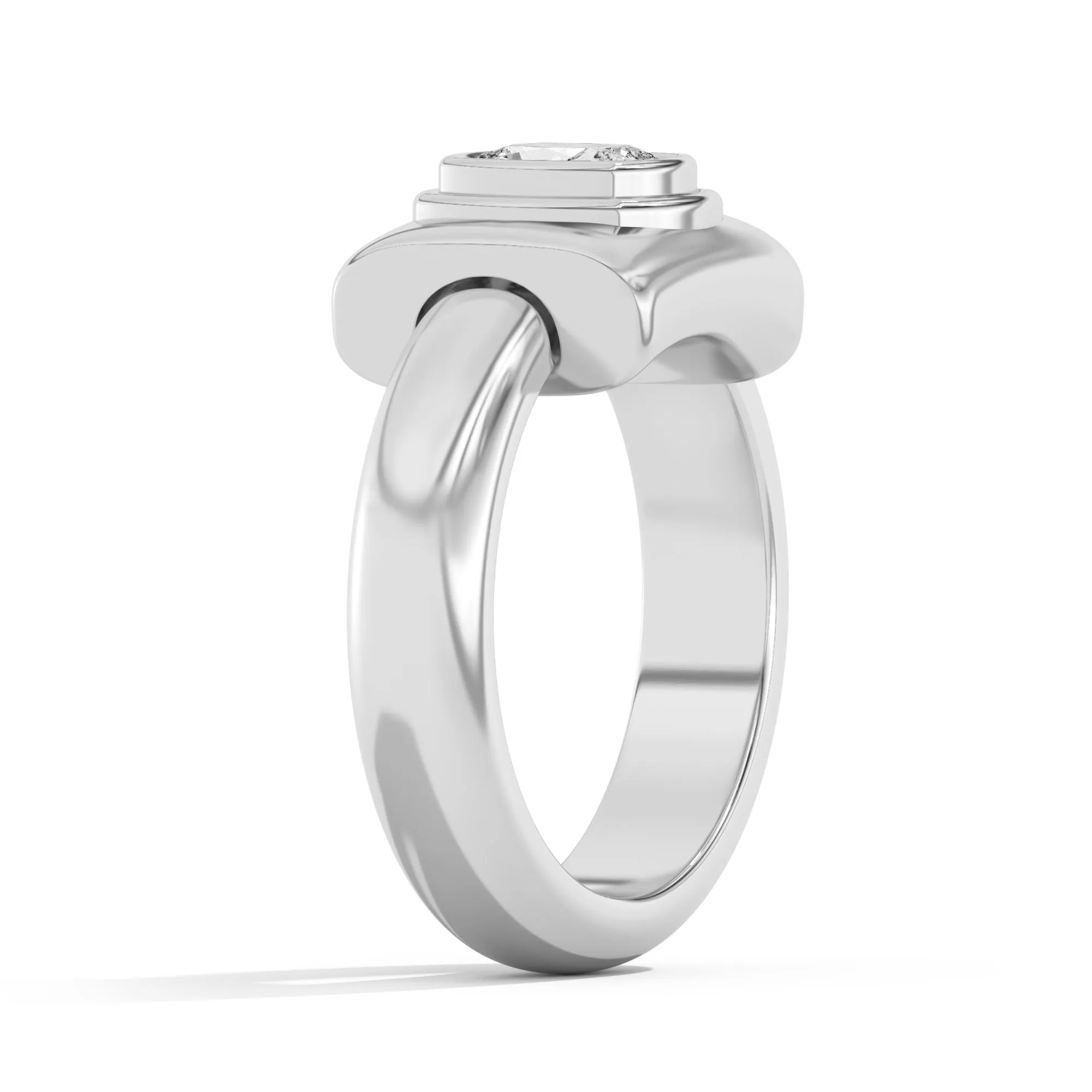 Ando Cushion Bezel Wrap Ring