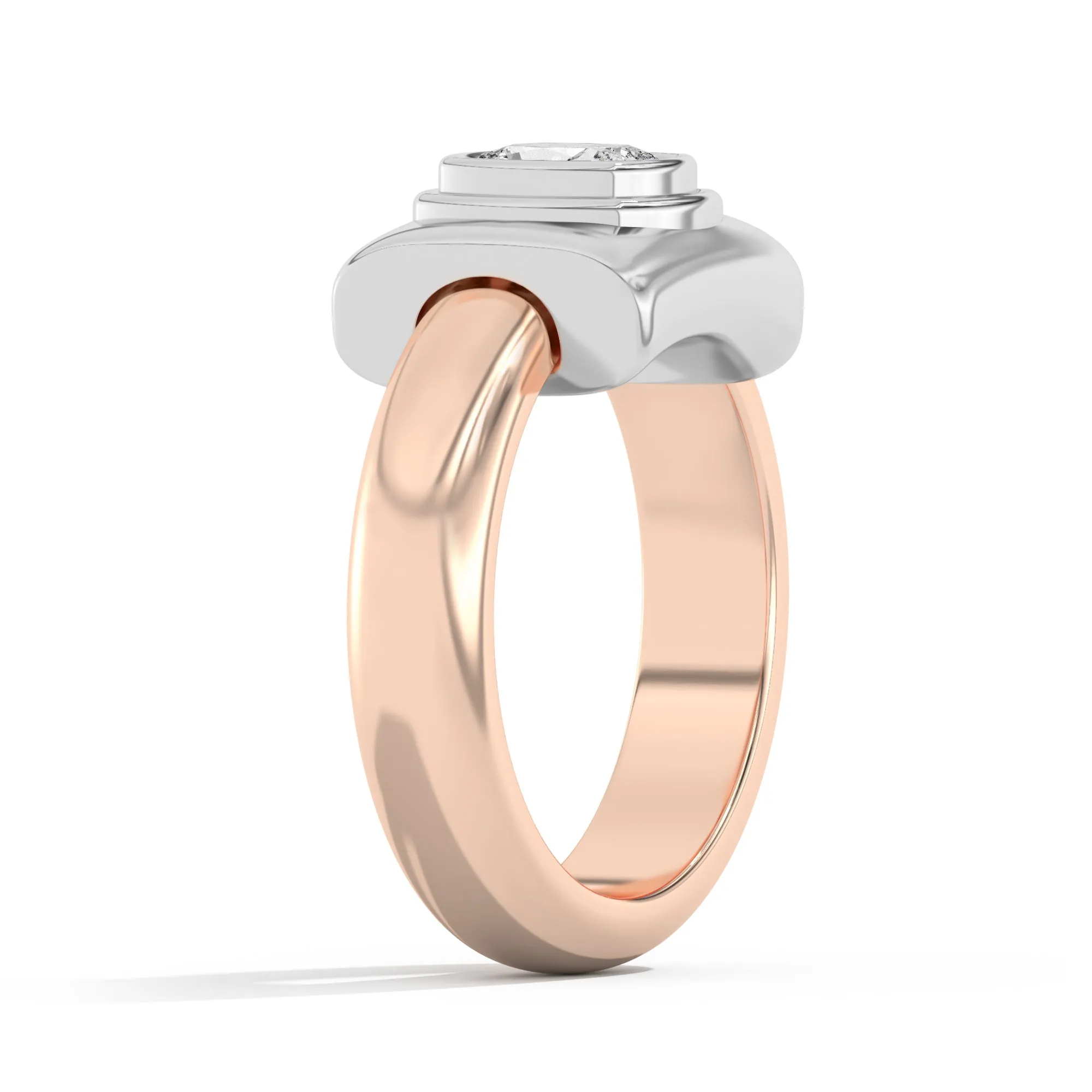 Ando Cushion Bezel Wrap Ring